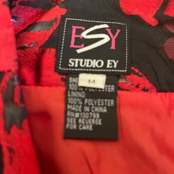 ESY Studio EY Red and Black Floral Jacket - Picture 6 of 9
